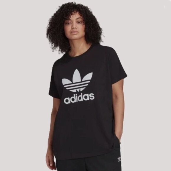 Adidas Women's T-Shirt Plus Size Adicolor Classic Trefoil Athletic Shirt 1X - Picture 1 of 1